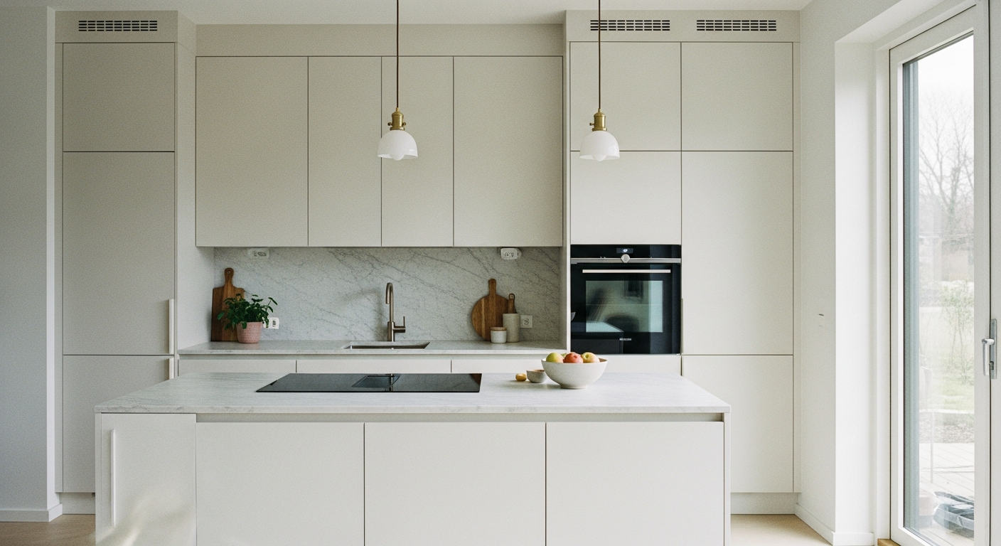 Renoveret køkken på Frederiksberg
